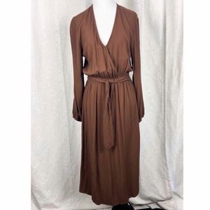 Bella Dahl Claremont Chocolate Long Sleeve Dress